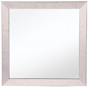 24" Gray Square Glass Framed Accent Mirror-Mirrors-DECOROLALA