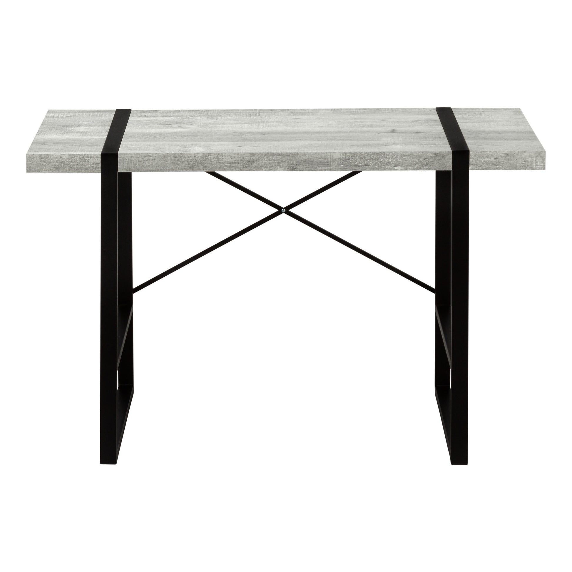 24" Gray and Black Computer Desk-Desks-DECOROLALA