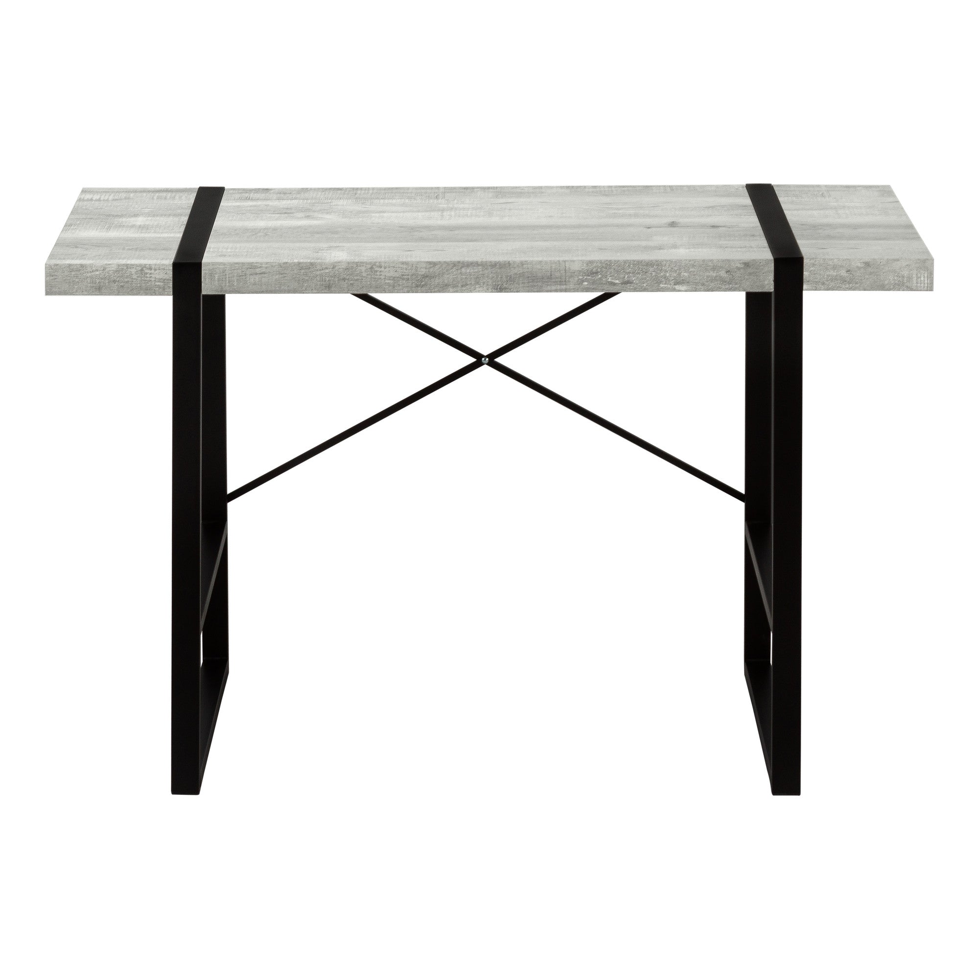 24" Gray and Black Computer Desk-Desks-DECOROLALA
