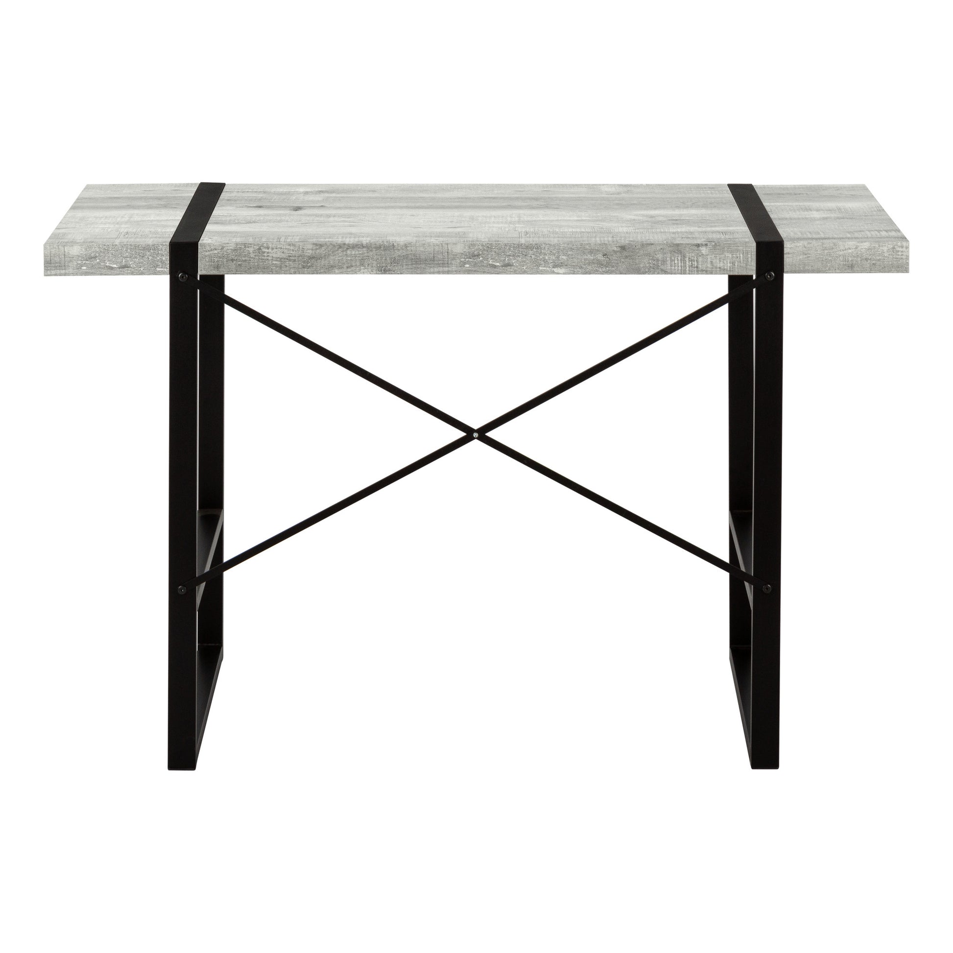 24" Gray and Black Computer Desk-Desks-DECOROLALA