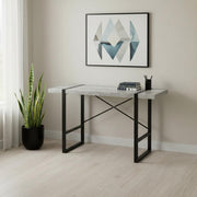 24" Gray and Black Computer Desk-Desks-DECOROLALA