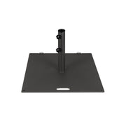 24 Inch Square Patio Umbrella Base 50 LBS Weighted-Black-Outdoor Umbrella Bases-DECOROLALA