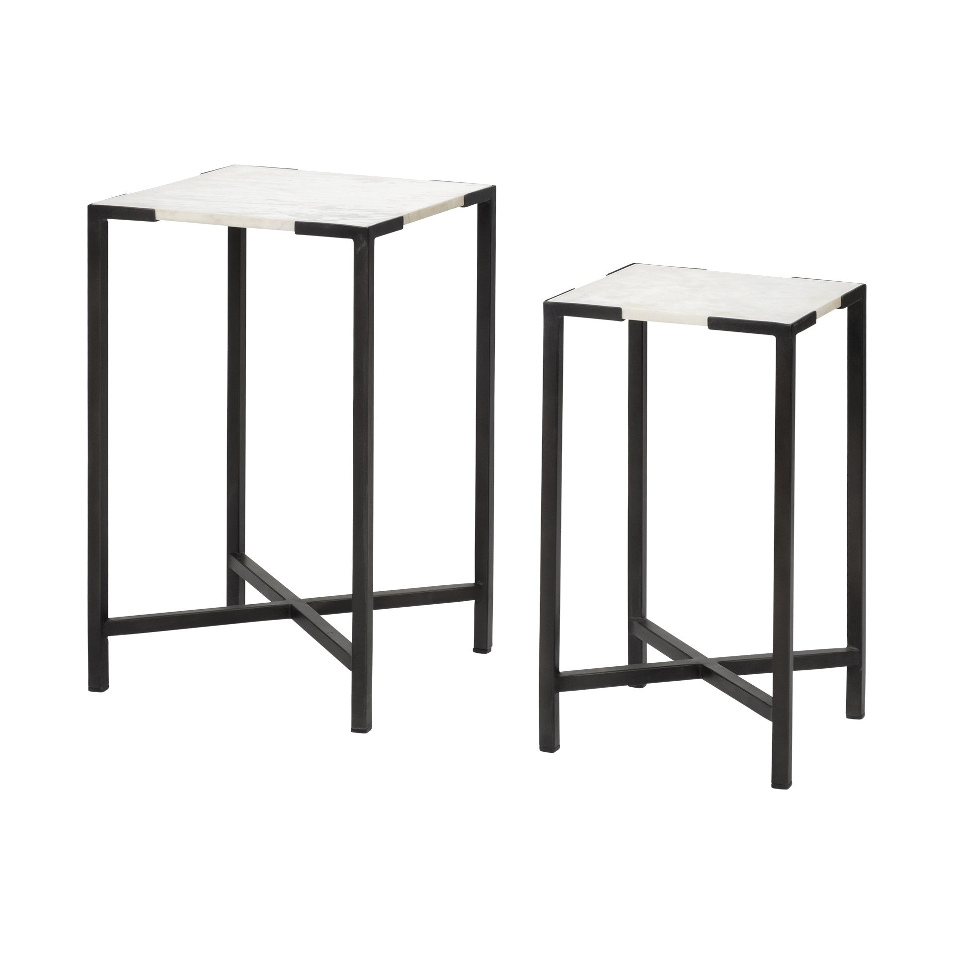 24" Marble End Table-End-Side Tables-DECOROLALA