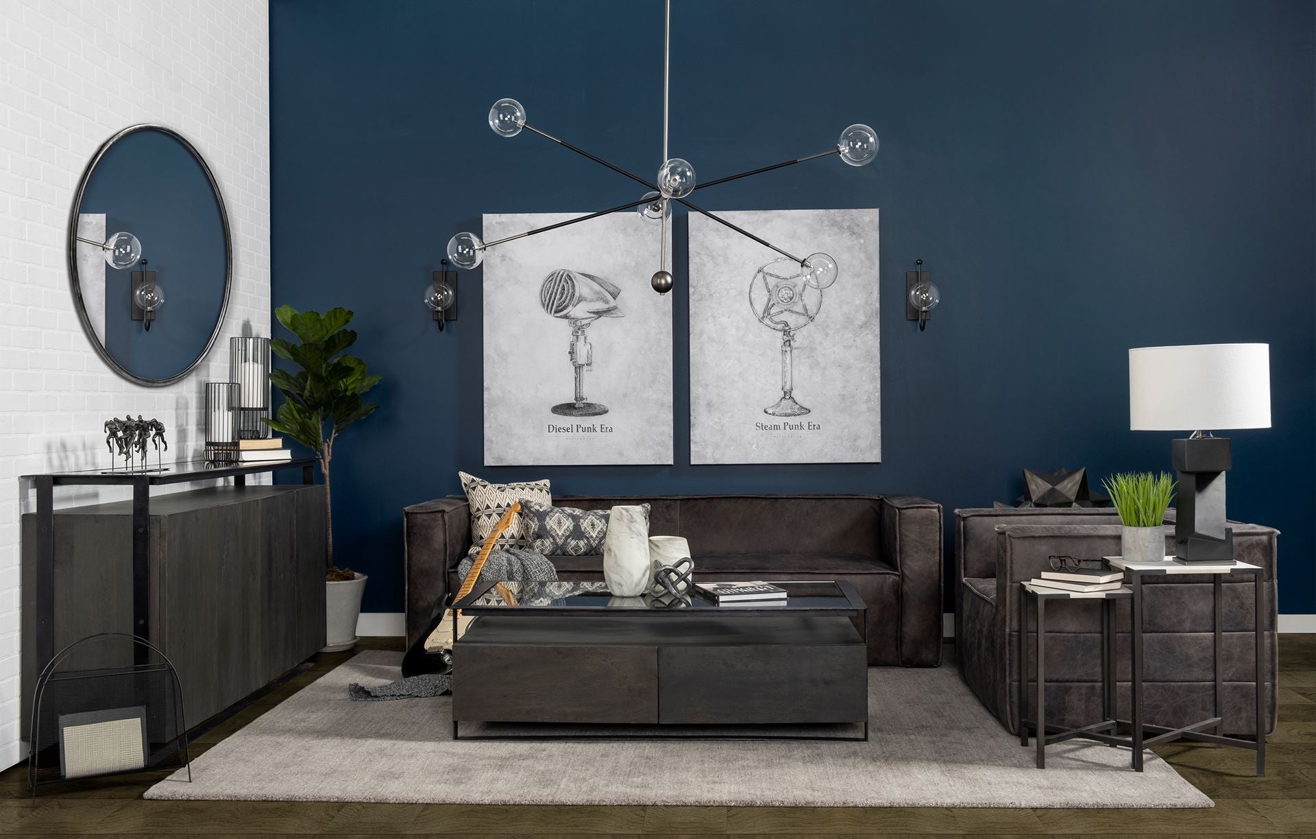 24" Marble End Table-End-Side Tables-DECOROLALA