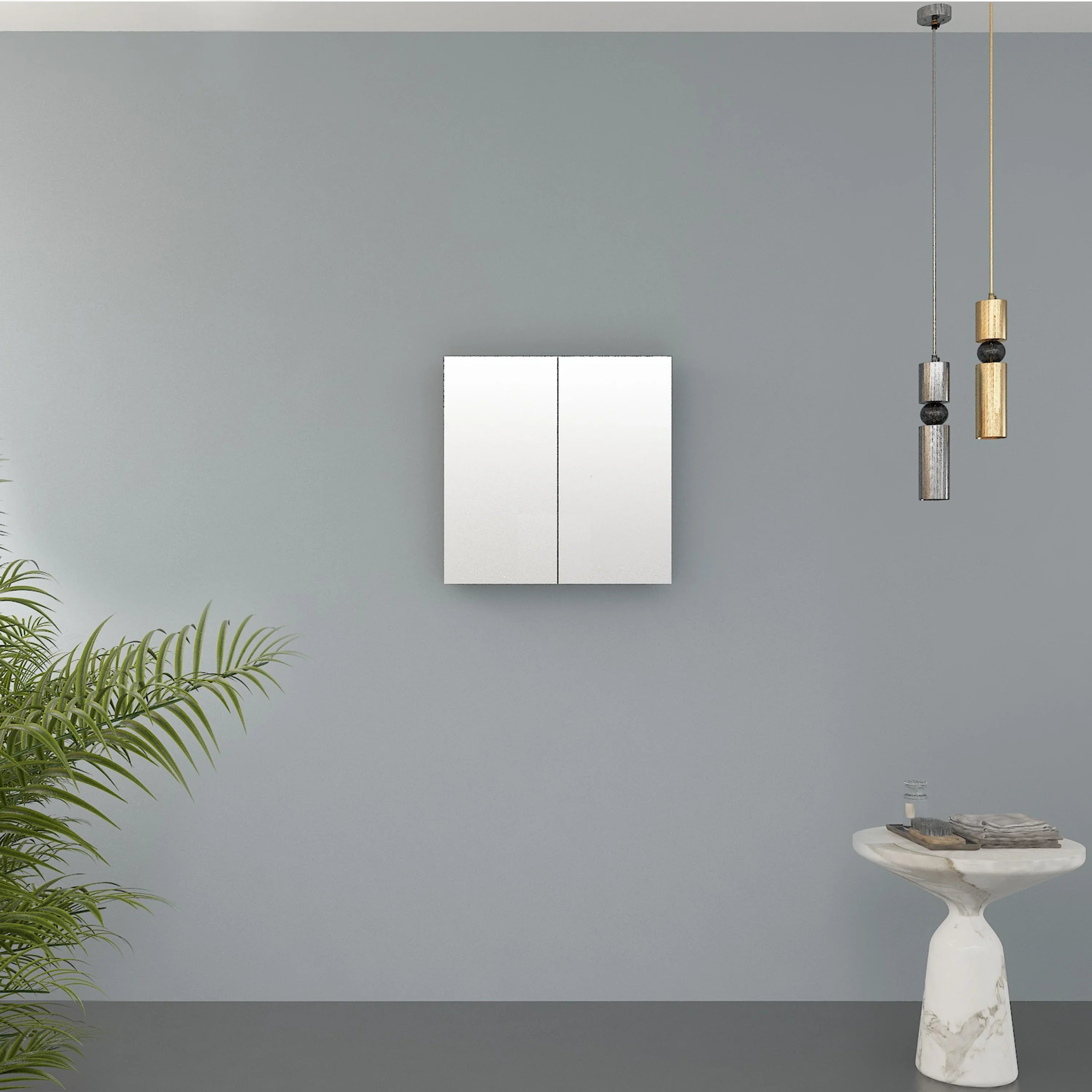24" Matte White Medicine Cabinet-Migration_Bathroom Vanities-DECOROLALA