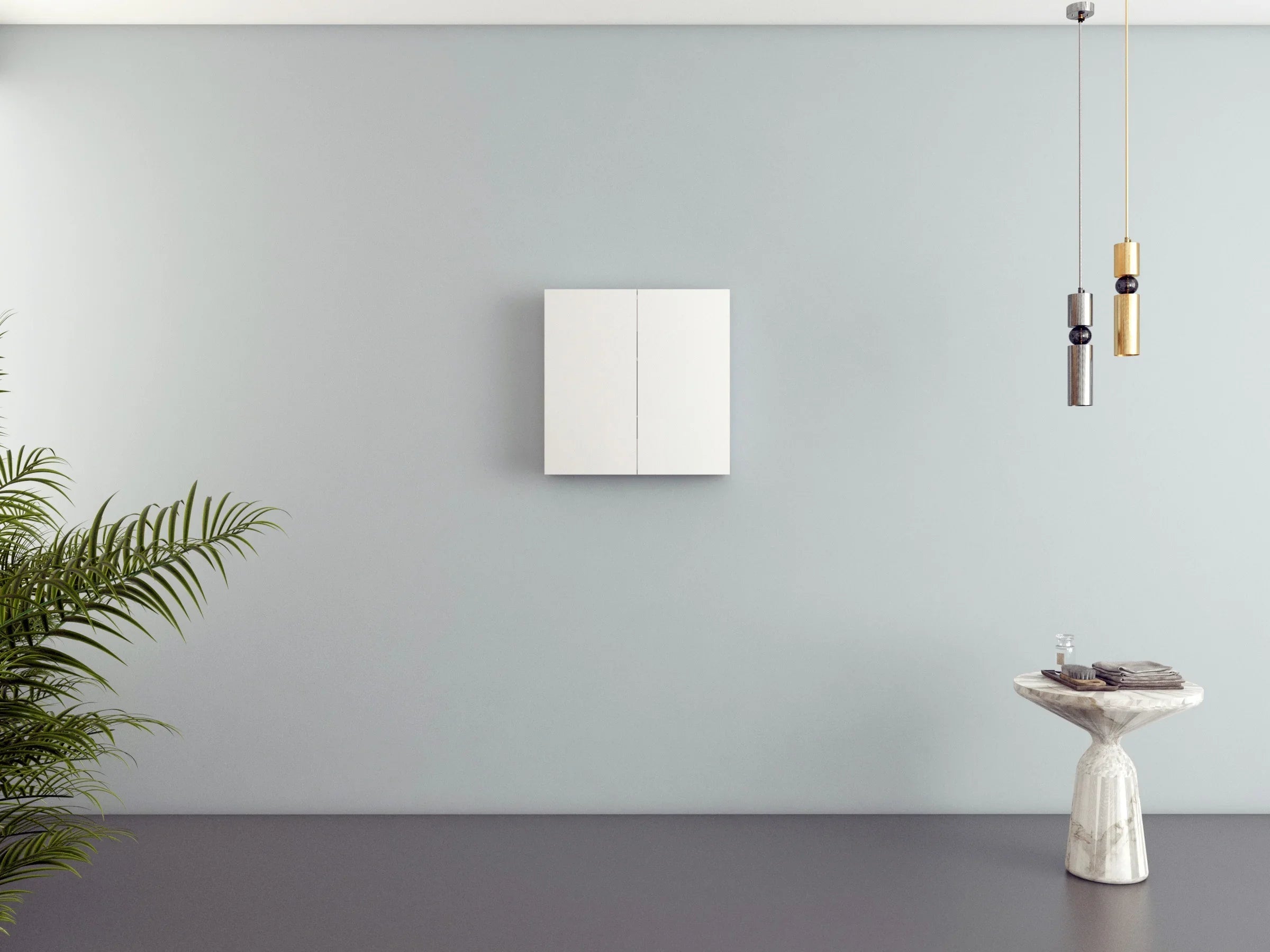 24" Matte White Medicine Cabinet-Migration_Bathroom Vanities-DECOROLALA