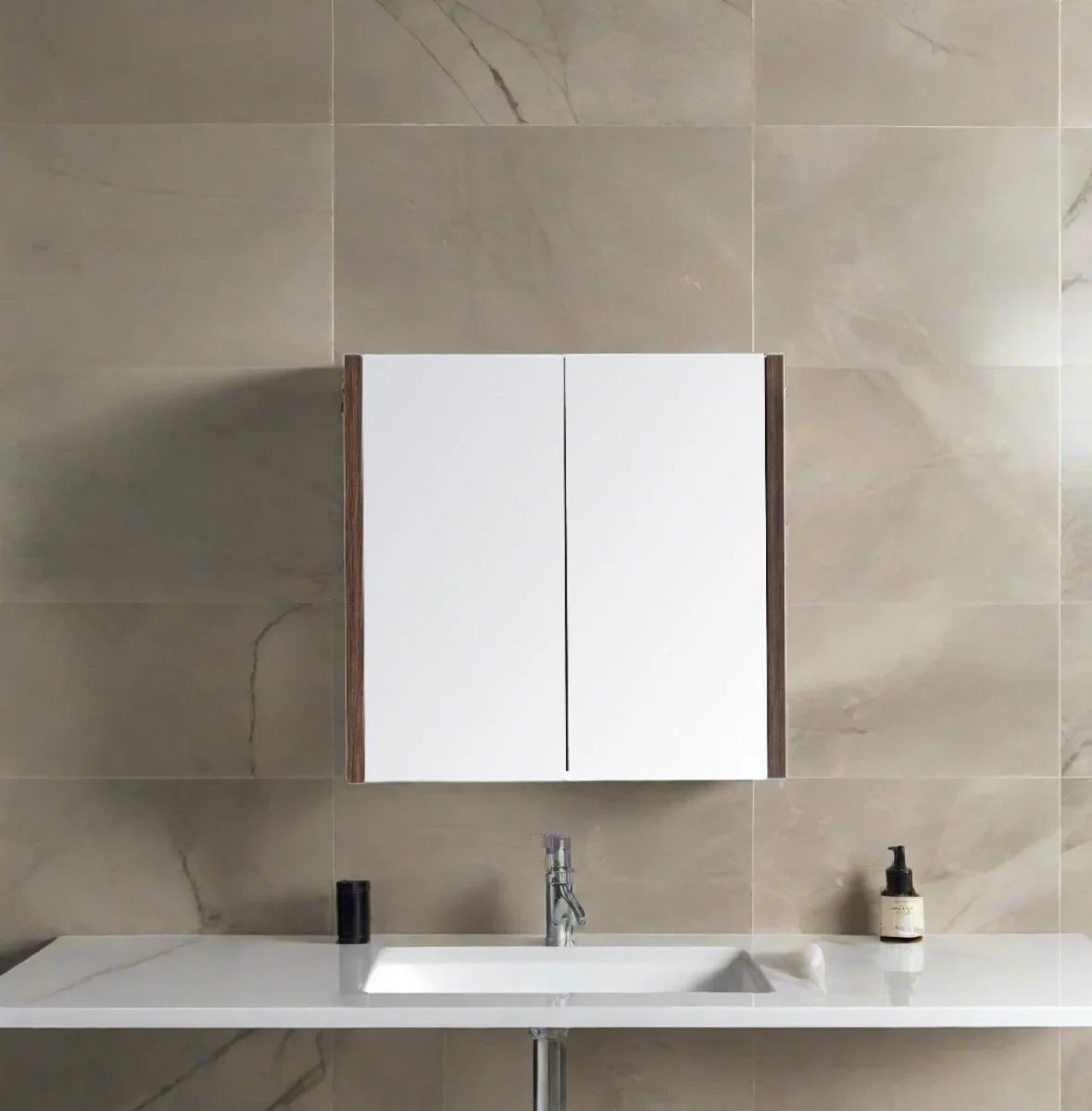 24" Medicine Cabinet - Walnut-Migration_Bathroom Vanities-DECOROLALA