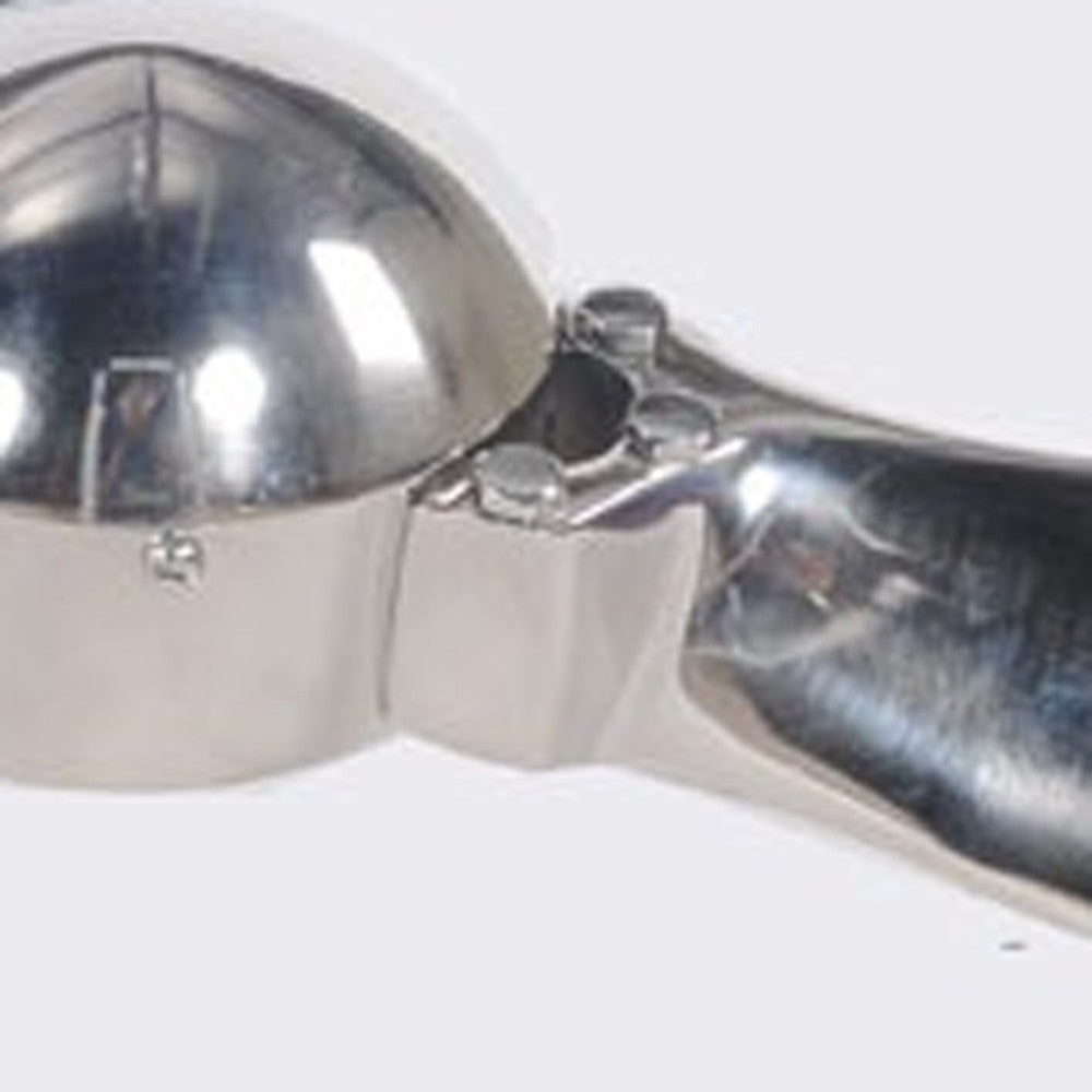 24" Nickel Metal Hand Painted Figurine Tabletop Sculpture-Sculptures-DECOROLALA