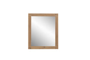 24" Rectangular Mirror with Rough Oak Frame