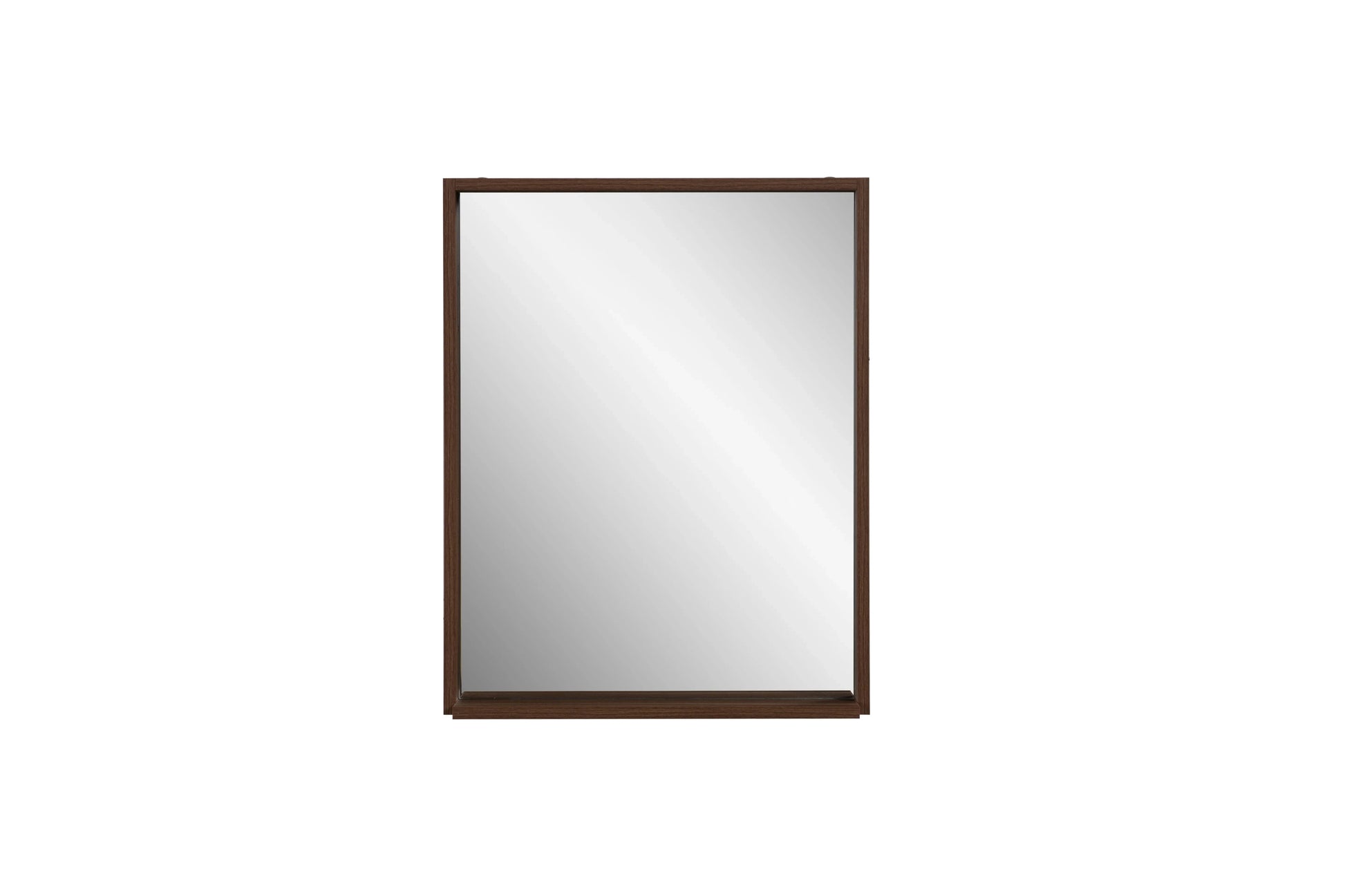24" Rectangular Framed Mirror - Walnut-Migration_Mirrors-DECOROLALA