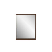 24" Rectangular Framed Mirror - Walnut-Mirror-DECOROLALA