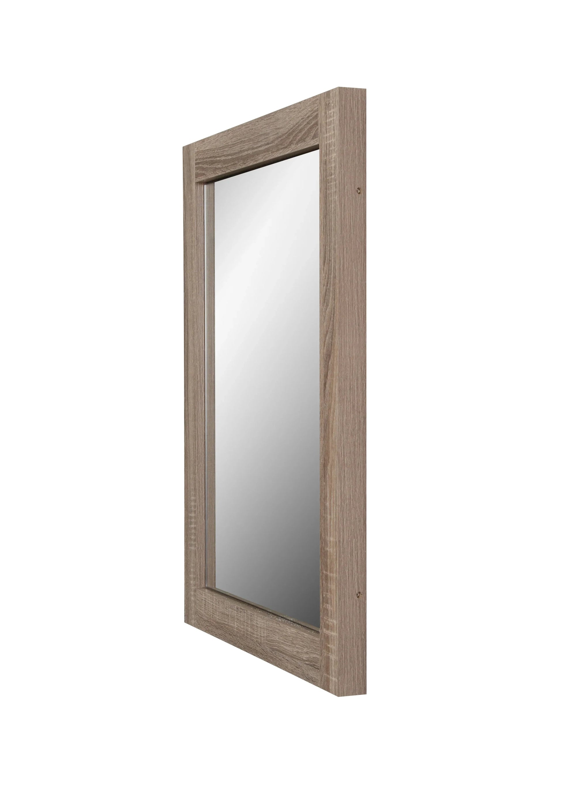 24" Rectangular Mirror with Soft Oak Frame-Mirror-DECOROLALA