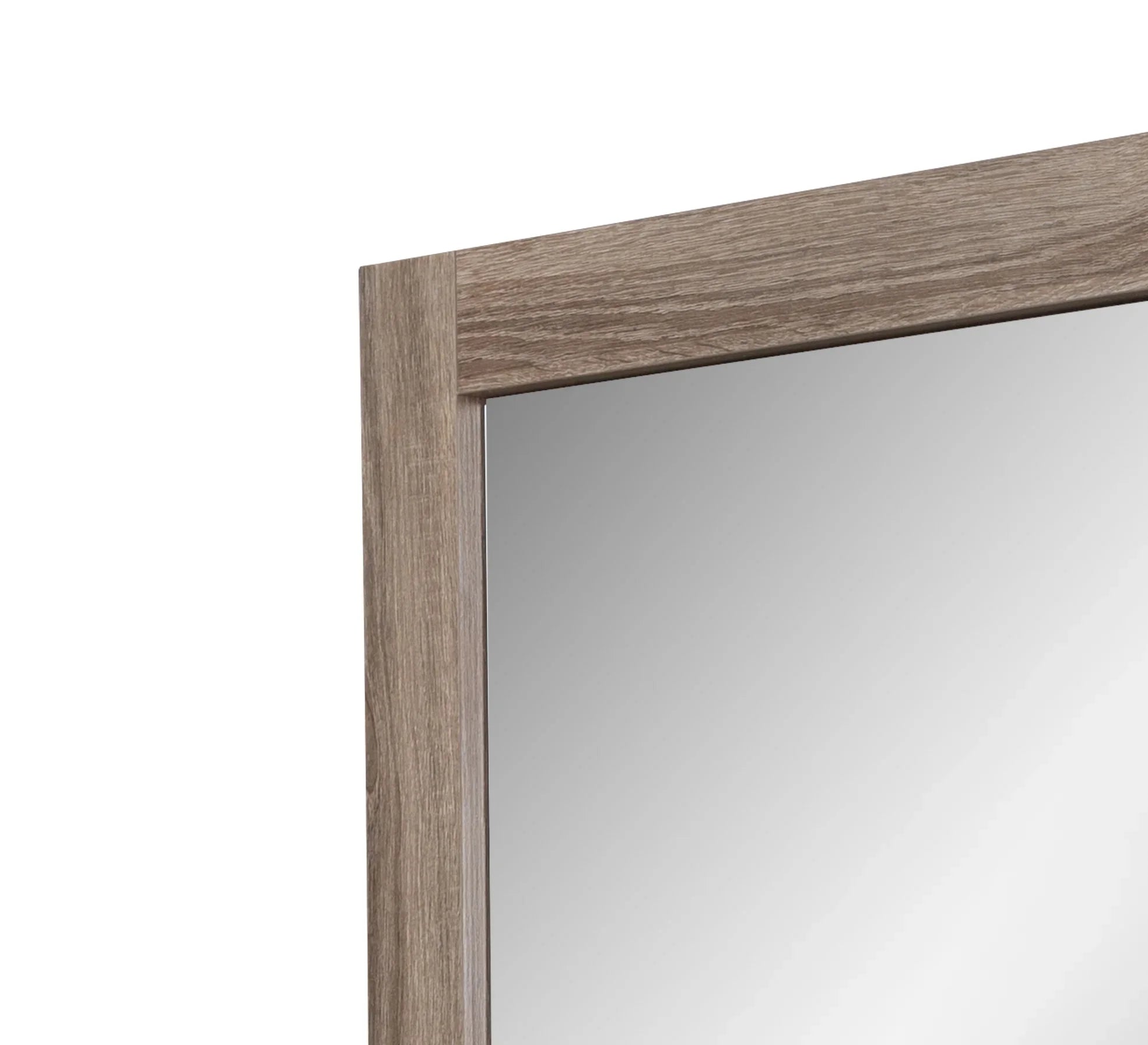 24" Rectangular Mirror with Soft Oak Frame-Mirror-DECOROLALA