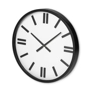 24" Round Large Modern Wall Clock With White Face And Non-Numarical Number-Wall Clocks-DECOROLALA