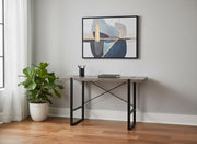 24" Taupe and Black Computer Desk-Desks-DECOROLALA