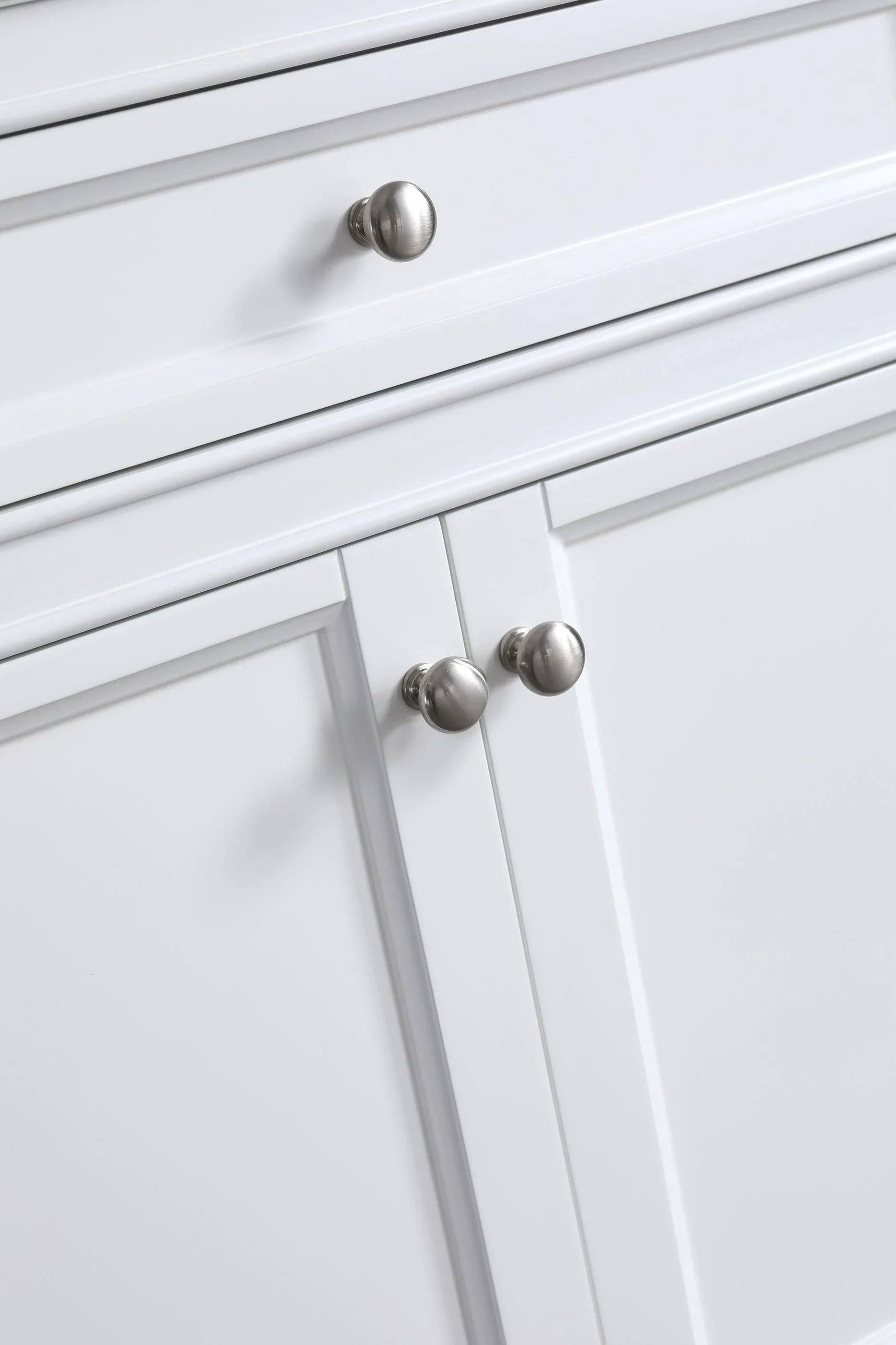 24" White Freestanding Single Sink Bathroom Vanity with Engineered Calcutta Marble Countertop-Migration_Bathroom Vanities-DECOROLALA