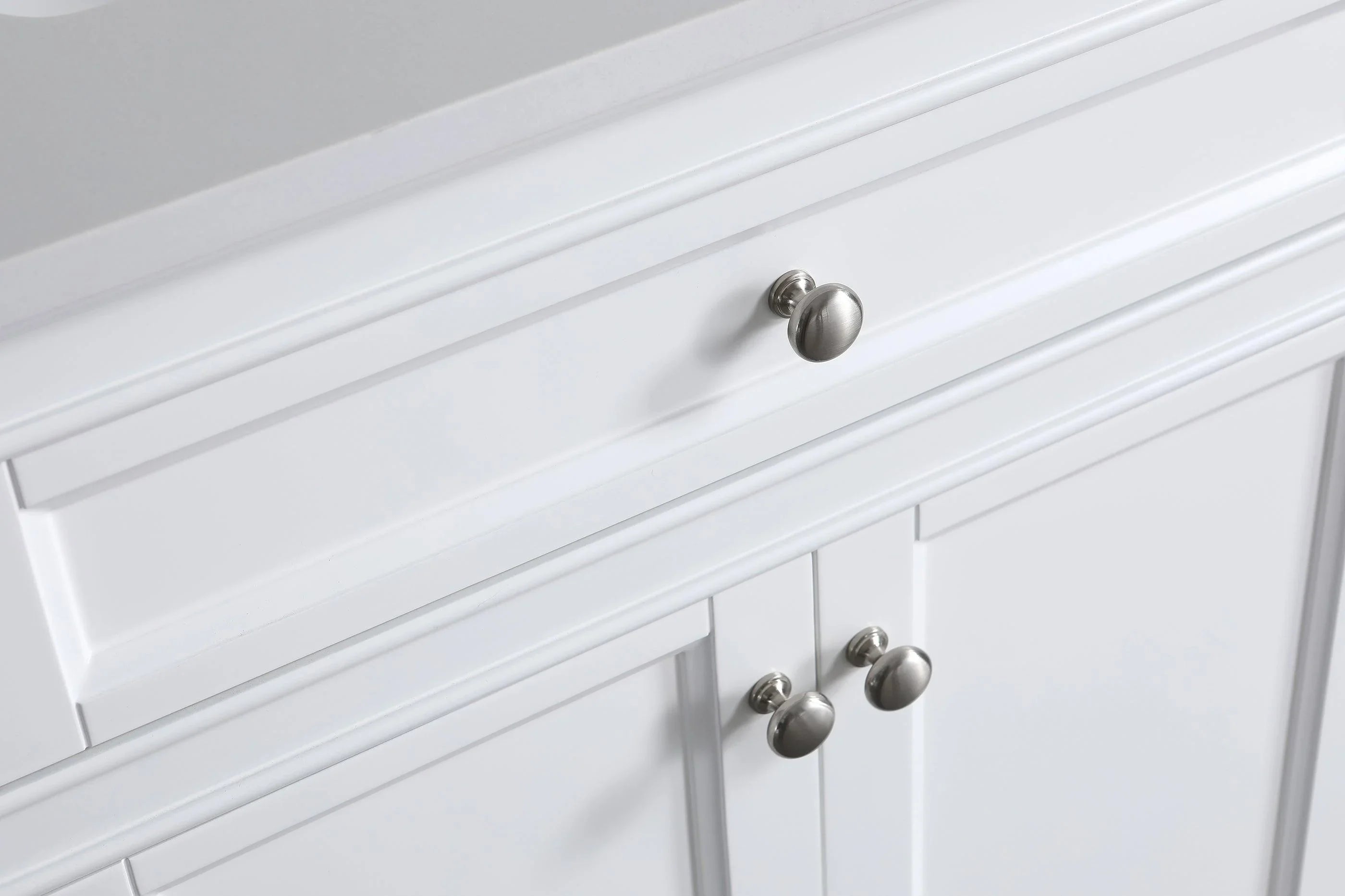 24" White Freestanding Single Sink Bathroom Vanity with Engineered Calcutta Marble Countertop-Migration_Bathroom Vanities-DECOROLALA