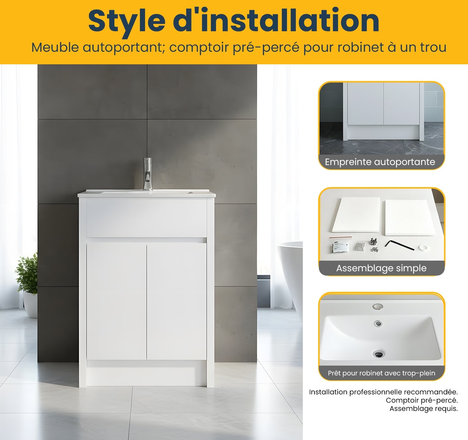 24" White Oak Freestanding Bathroom Vanity with White Ceramic Countertop-Migration_Bathroom Vanities-DECOROLALA