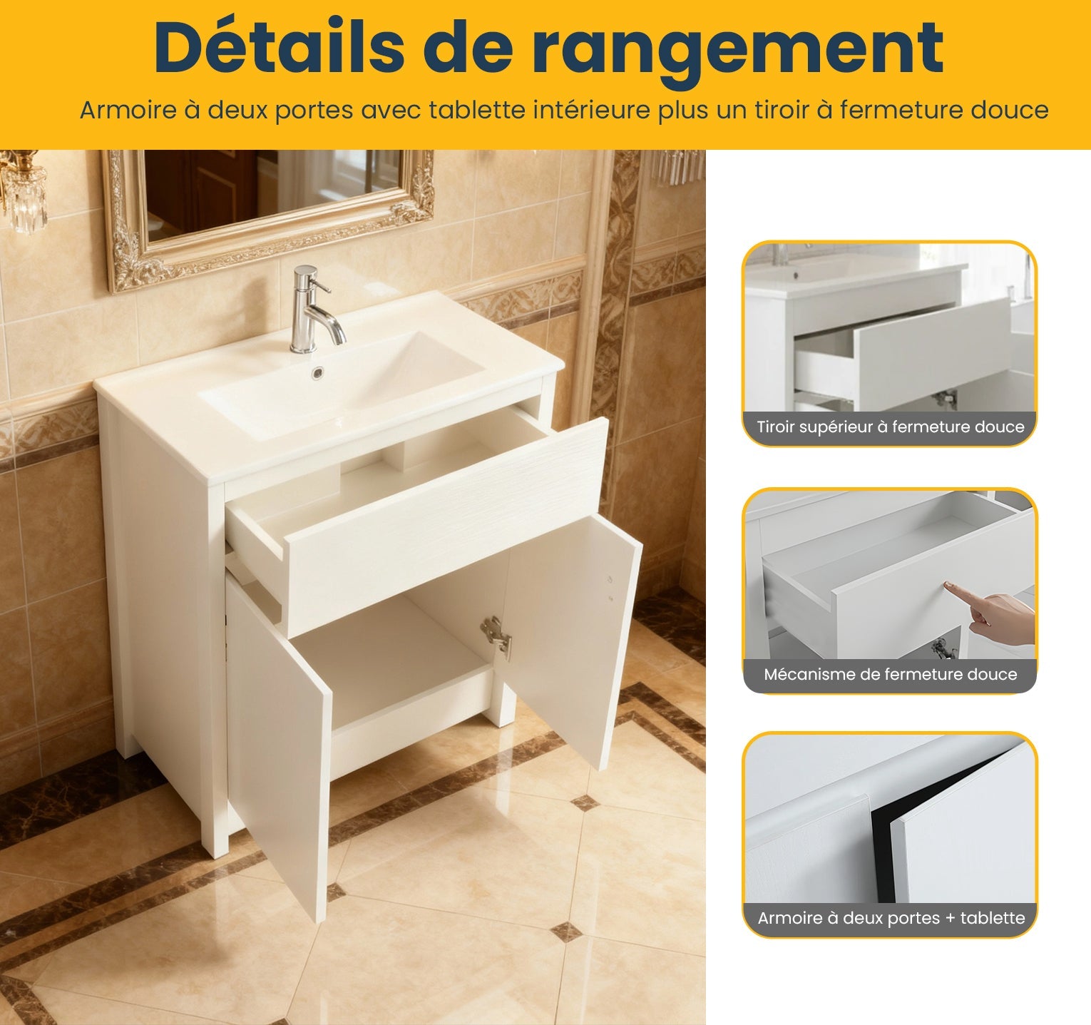 24" White Oak Freestanding Bathroom Vanity with White Ceramic Countertop-Migration_Bathroom Vanities-DECOROLALA