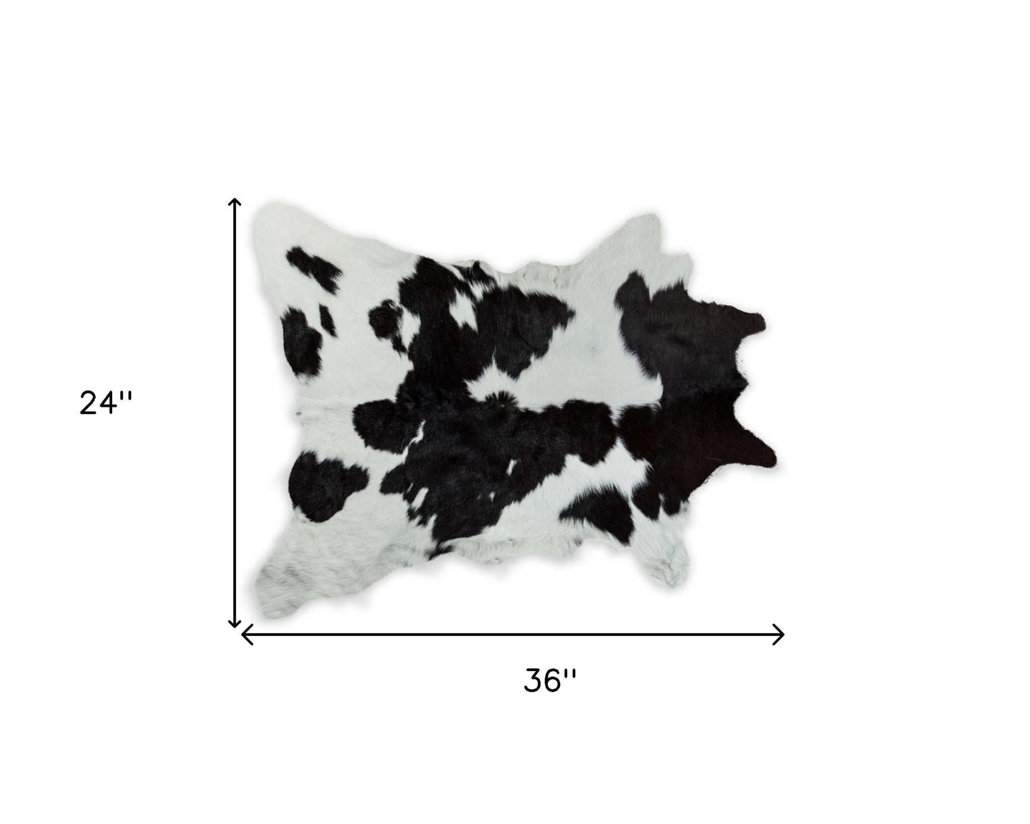 24" X 36" Brown Calfskin - Area Rug-Area Rugs-DECOROLALA