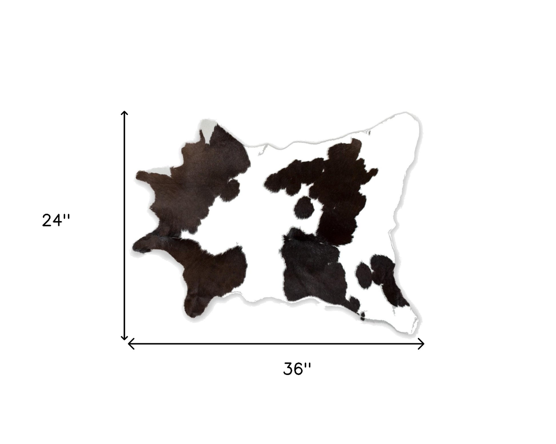 24" X 36" Brown Calfskin - Area Rug-Area Rugs-DECOROLALA