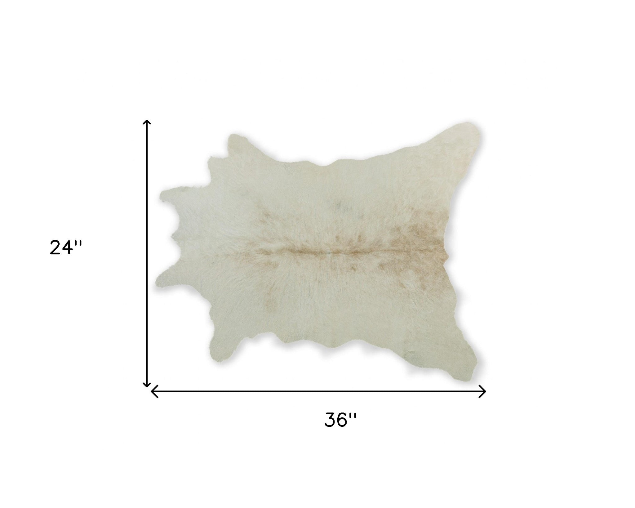 24" X 36" Brown Calfskin - Area Rug-Area Rugs-DECOROLALA