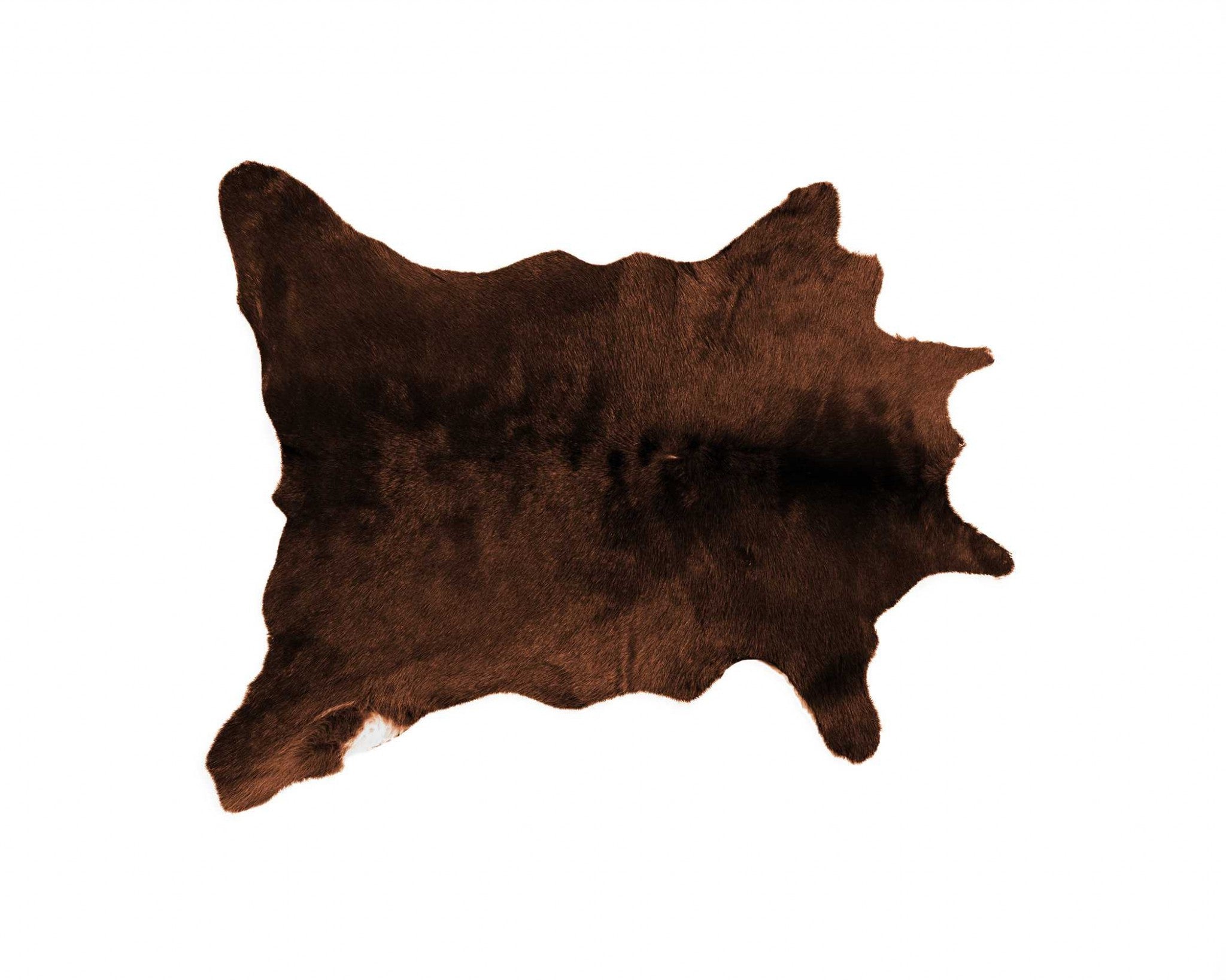 24" X 36" Brown Calfskin - Area Rug-Area Rugs-DECOROLALA