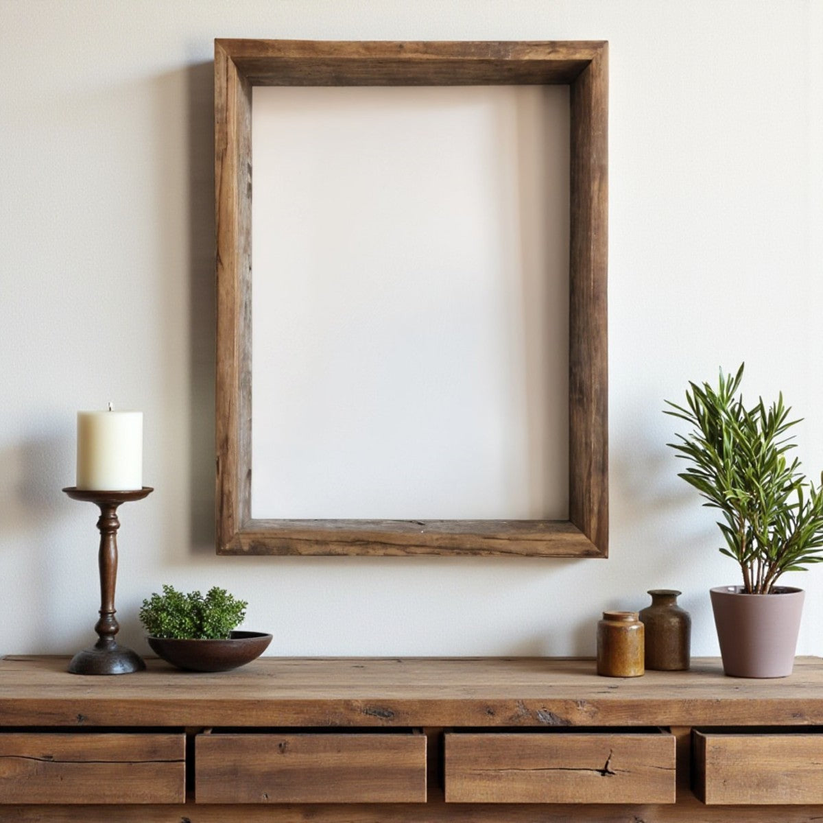 24" x 36" Gray p-Oxybis(benzenesulfonyl hydrazide) Solid Wood Hanging or Tabletop Picture Frame-Picture Frames-DECOROLALA