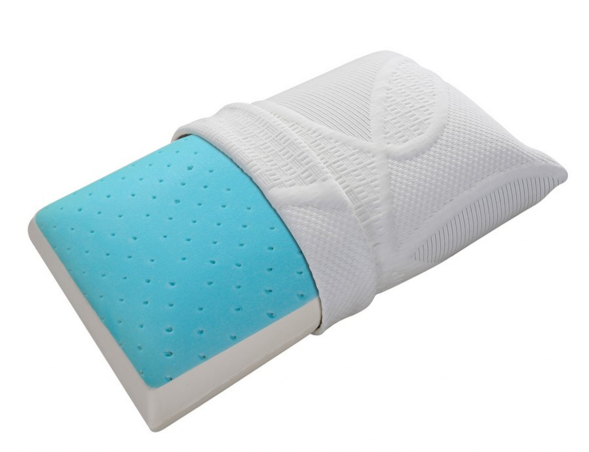 Cool Gel Memory Foam Queen Size Bed Pillow-Bed Pillows-DECOROLALA