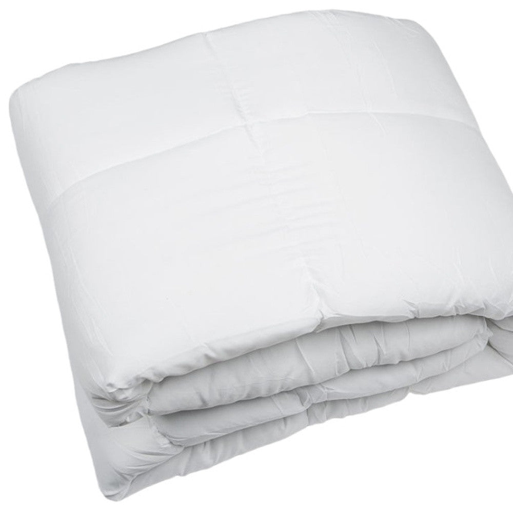 White Twin Microfiber Thread Count Down Alternative Duvet Insert-Down Comforters and Duvets-DECOROLALA