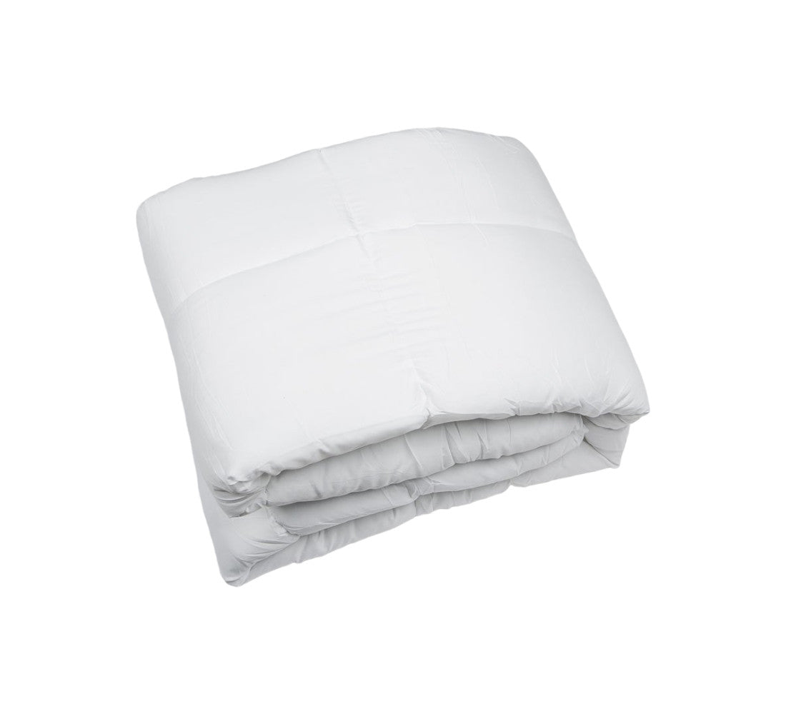 White Twin Microfiber Thread Count Down Alternative Duvet Insert-Down Comforters and Duvets-DECOROLALA