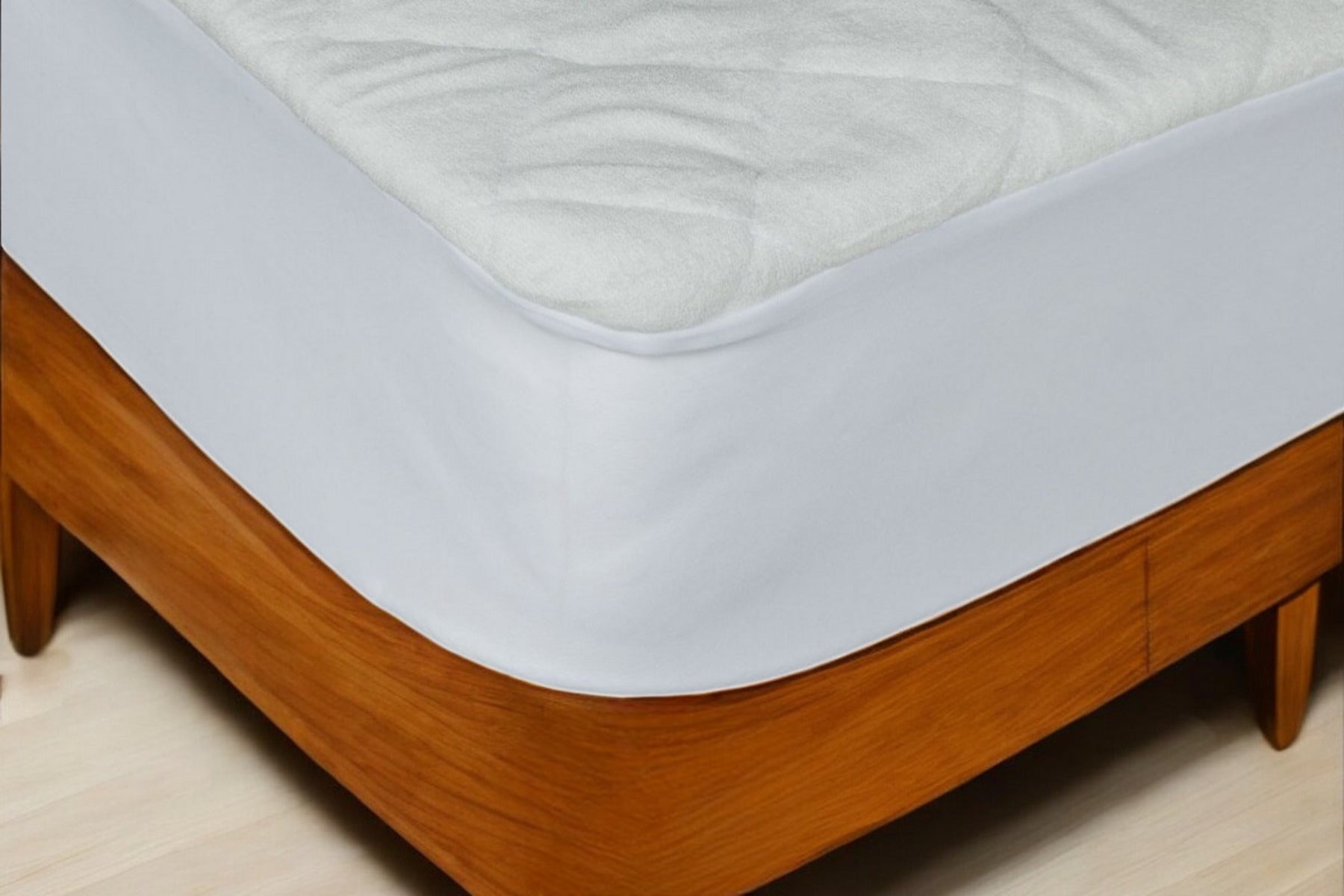 9" Waterproof Bamboo Terry Crib Mattress Pad Liner Mattress Cover Only.-Bed Sheets-DECOROLALA