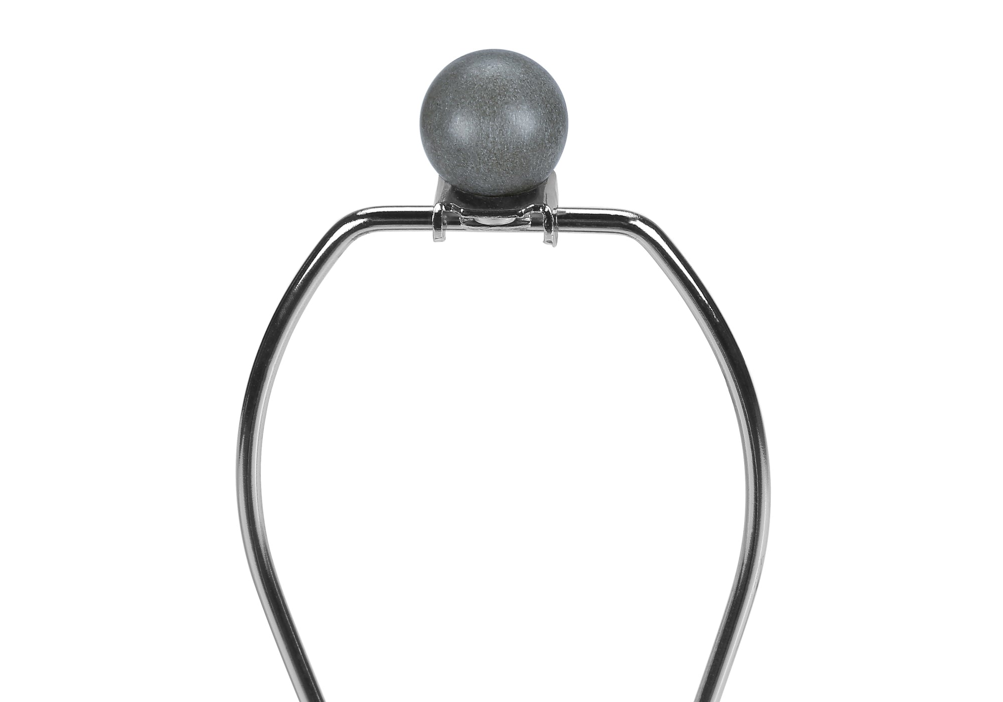 24"H Black Concrete Table Lamp with Grey Shade-Lighting-DECOROLALA