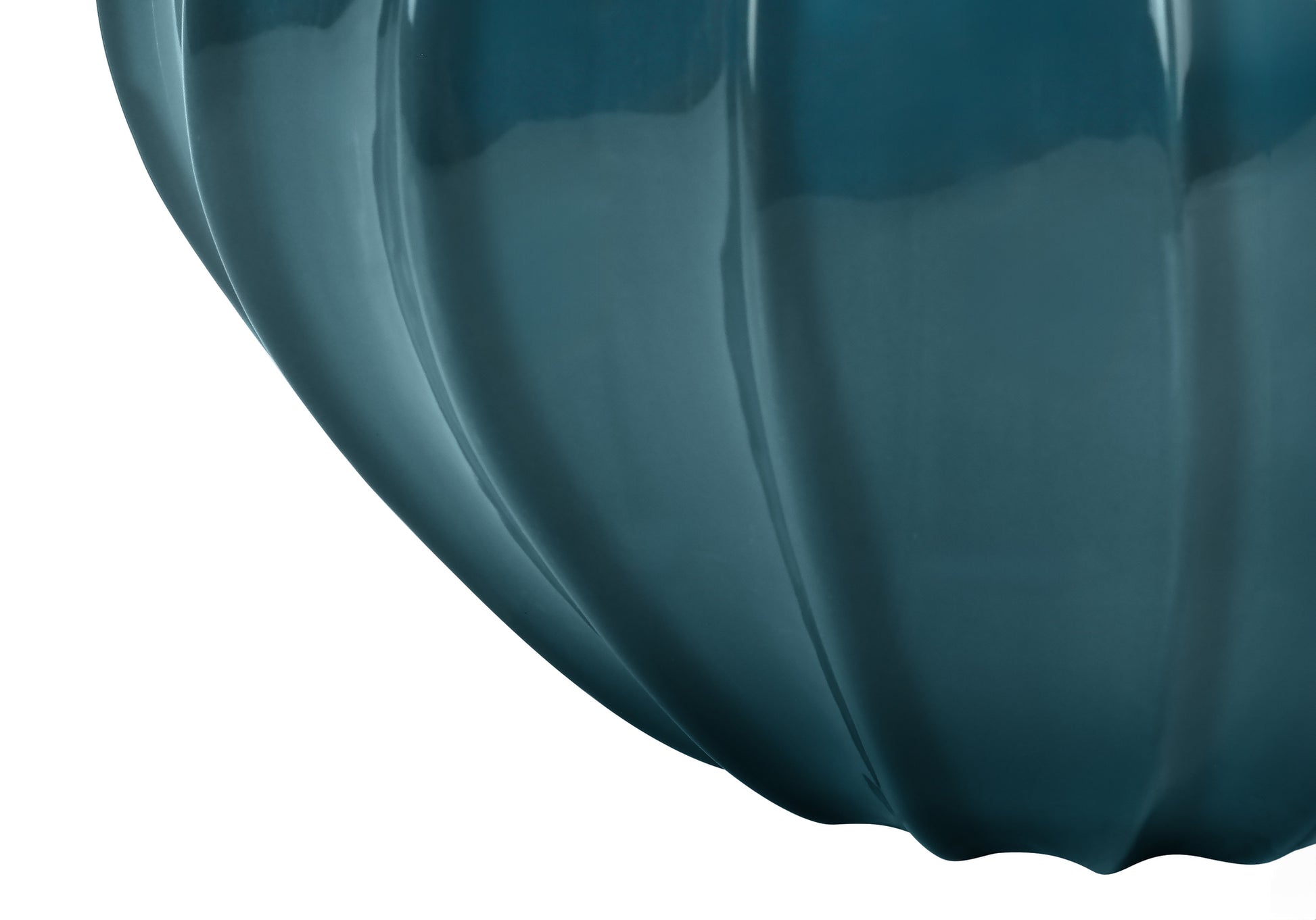 24"H Blue Ceramic Table Lamp with Ivory Shade-Lighting-DECOROLALA