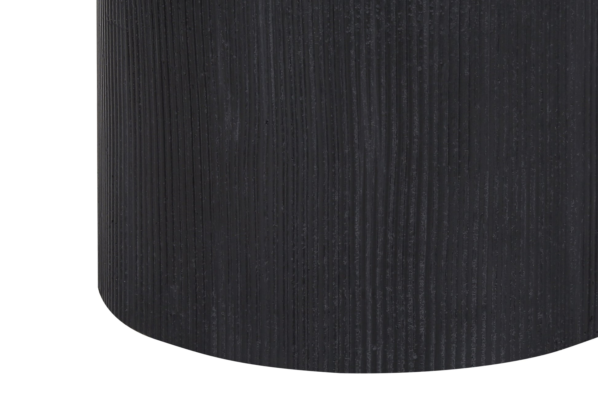 24"H Table Lamp Black Concrete Base Ivory Shade-Lighting-DECOROLALA