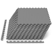 24Tiles 1/2" Puzzle Exercise Floor Mats-Gray-Yoga Accessories-DECOROLALA