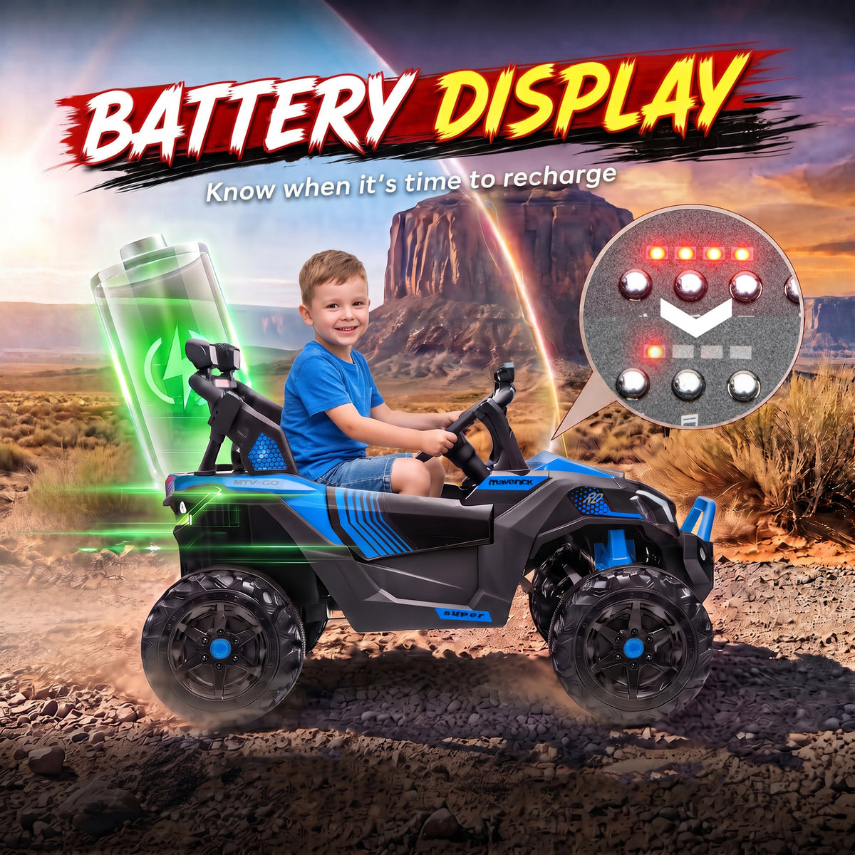 24V 2 Seater Ride On Truck Car for Kids with Remote Control, Dual Motors, 4-Wheel Suspension, Storage for Ages 3-8-Toys & Games > Baby & Toddler Toys > Electric Ride-On Toys > Electric Toy Cars-DECOROLALA