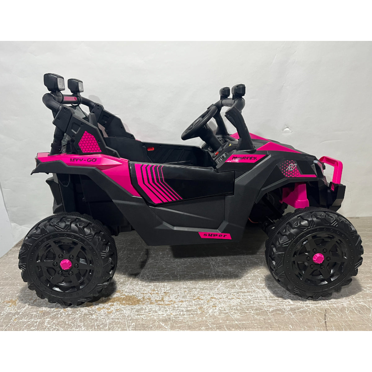 24V 2 Seater Ride On Truck Car for Kids with Remote Control, Dual Motors, 4-Wheel Suspension, Storage for Ages 3-8-Toys & Games > Baby & Toddler Toys > Electric Ride-On Toys > Electric Toy Cars-DECOROLALA