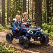 24V 2 Seater Ride On Truck Car for Kids with Remote Control, Dual Motors, 4-Wheel Suspension, Storage for Ages 3-8-Toys & Games > Baby & Toddler Toys > Electric Ride-On Toys > Electric Toy Cars-DECOROLALA