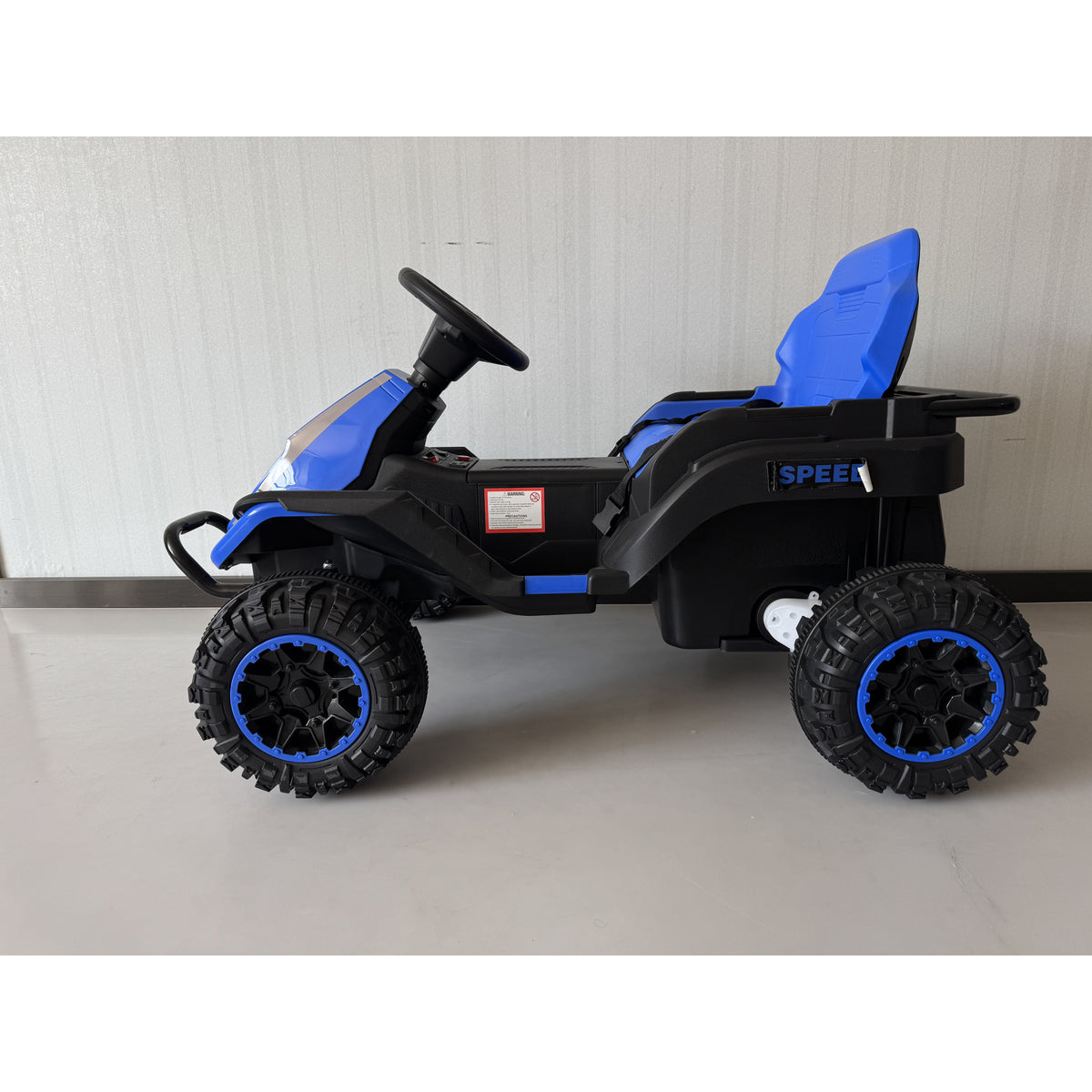 24V Kids Ride On Car with Dual Motors, Remote, 4-Wheel Suspension, Soft Start, LED Lights, Music for 3-6 Years, Blue-Toys & Games > Baby & Toddler Toys > Electric Ride-On Toys > Electric Toy Cars-DECOROLALA