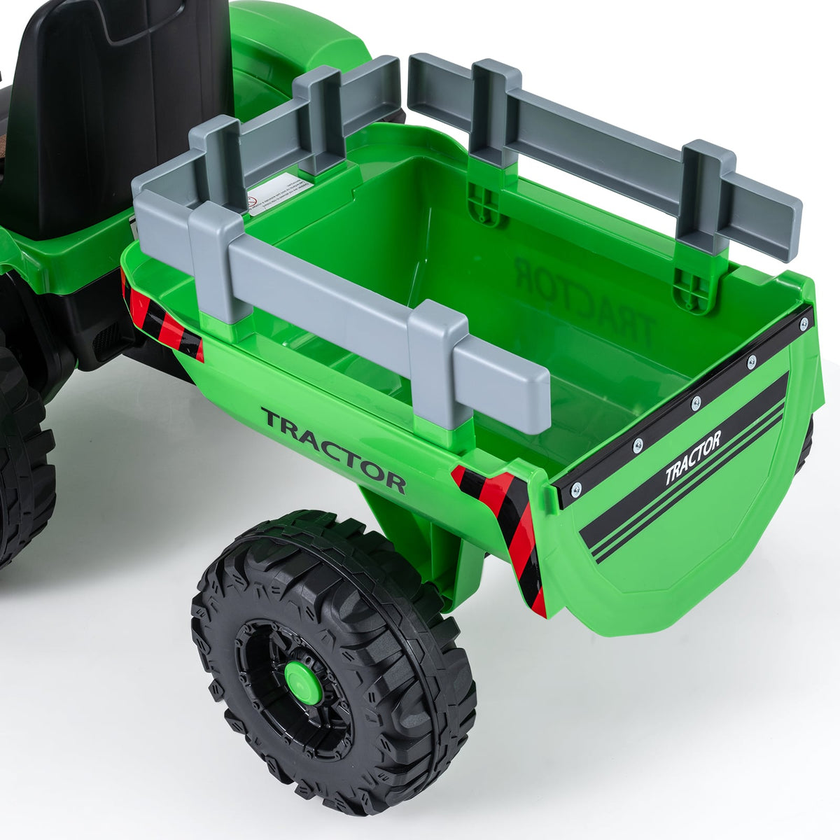 24V Kids Ride-On Tractor with Detachable Trailer and Remote Control