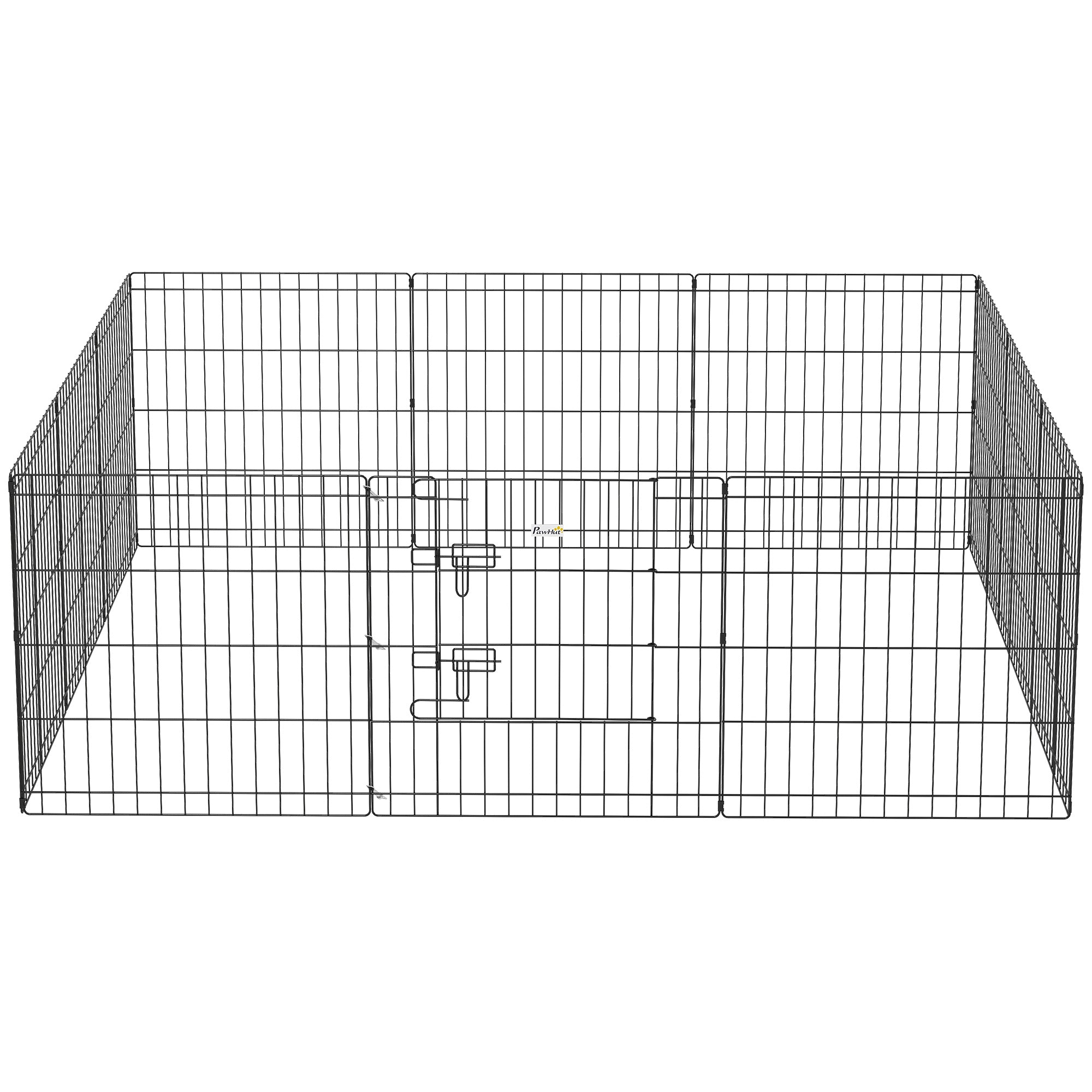 24inch Foldable Metal Exercise Pet Playpen Yard Dog Puppy Kennel Cage 12 Panels-Dogs-DECOROLALA