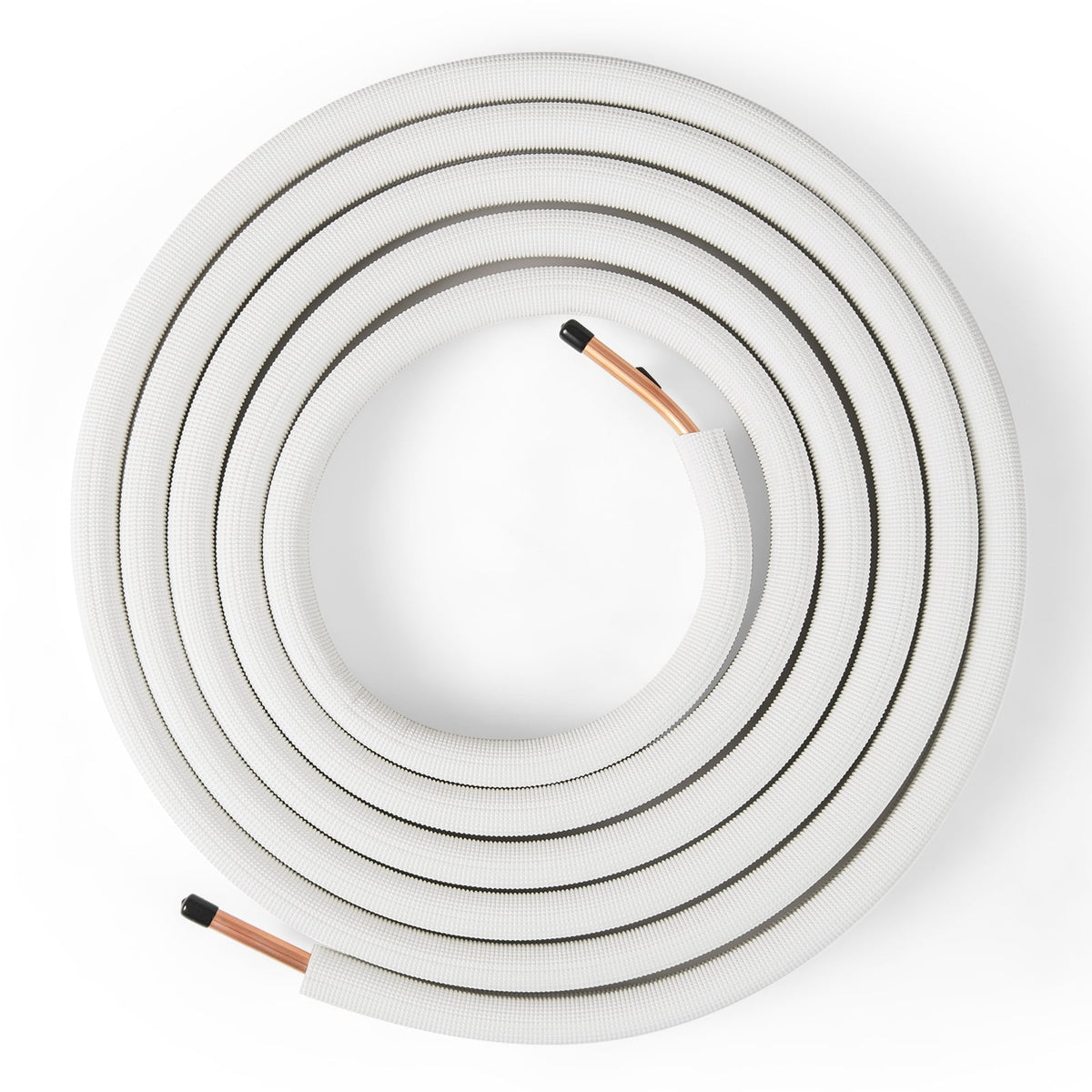 25 Feet Mini Split Line Set with 1/4 Inch and 1/2 Inch O.D. Copper Pipes Tubing-Mini Split AC Accessories-DECOROLALA