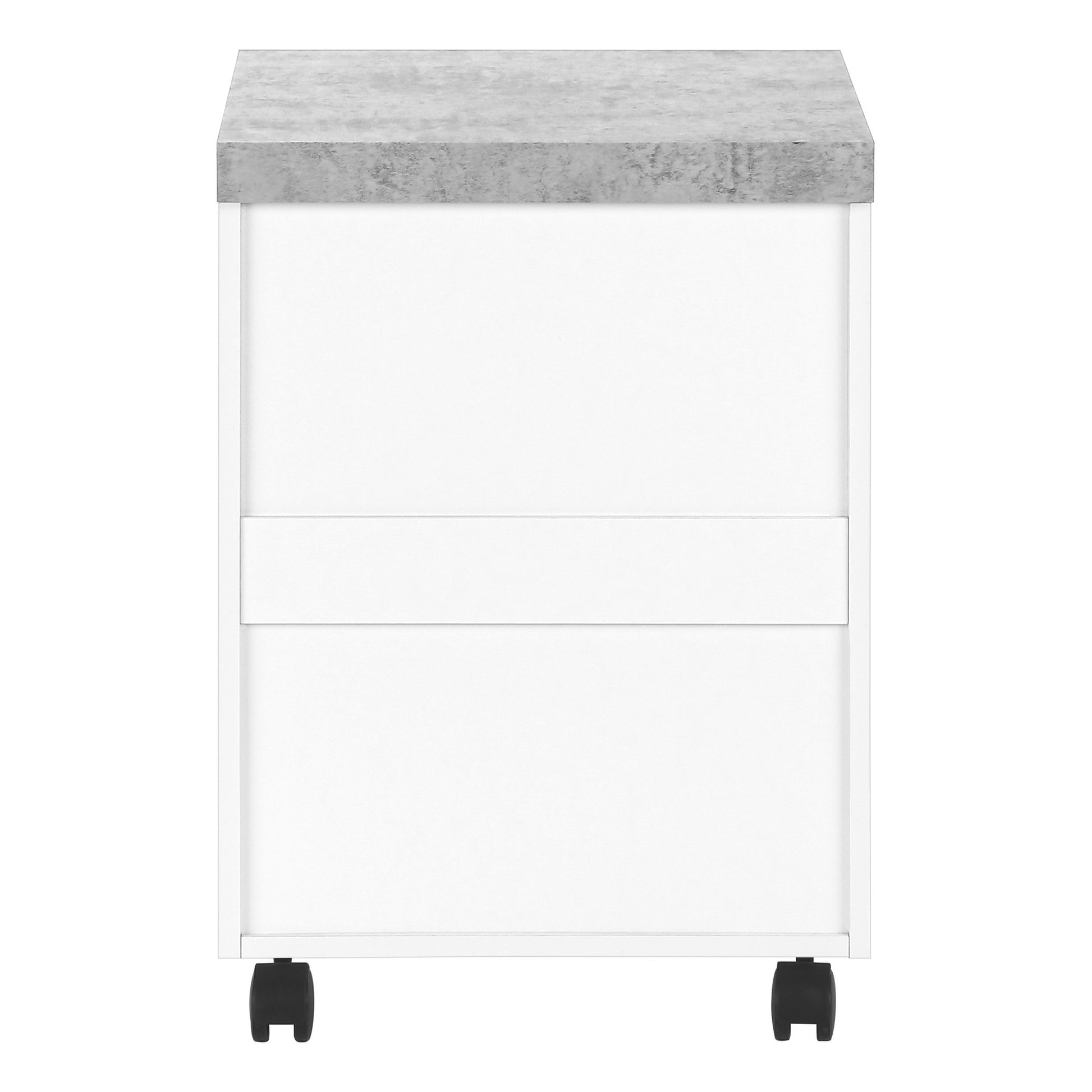 25" Gray Particle Board Filing Cabinet With Drawers-Filing Cabinets-DECOROLALA