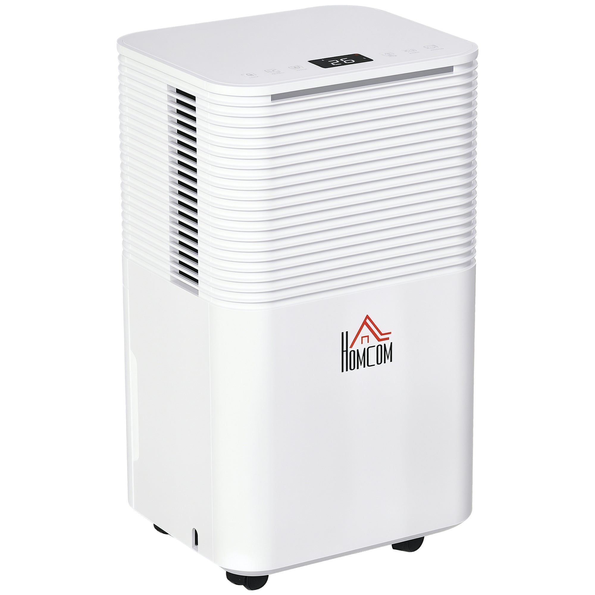 25-Pint Portable Quiet Dehumidifier - 1500 sq. ft. White-Home Dehumidifiers-DECOROLALA