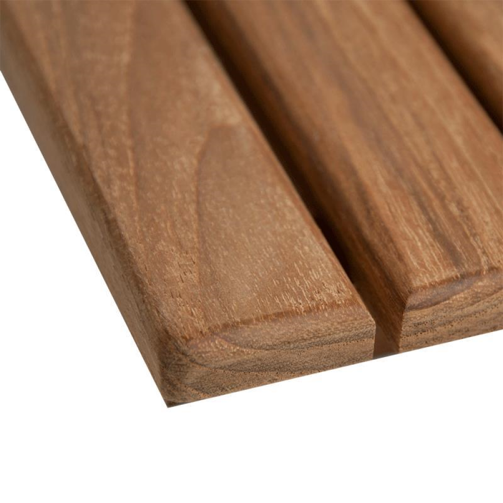 25" Premium Teak Shower Bath Mat-Bath Rugs-DECOROLALA