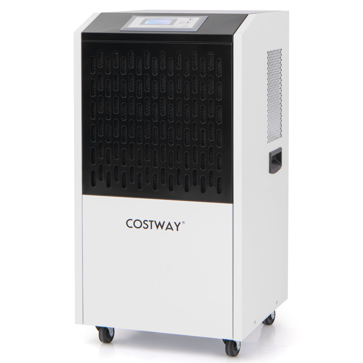 250 Pints Commercial Dehumidifier with Drain Hose Large Spaces up to 8500 Sq.Ft-White-Dehumidifiers-DECOROLALA