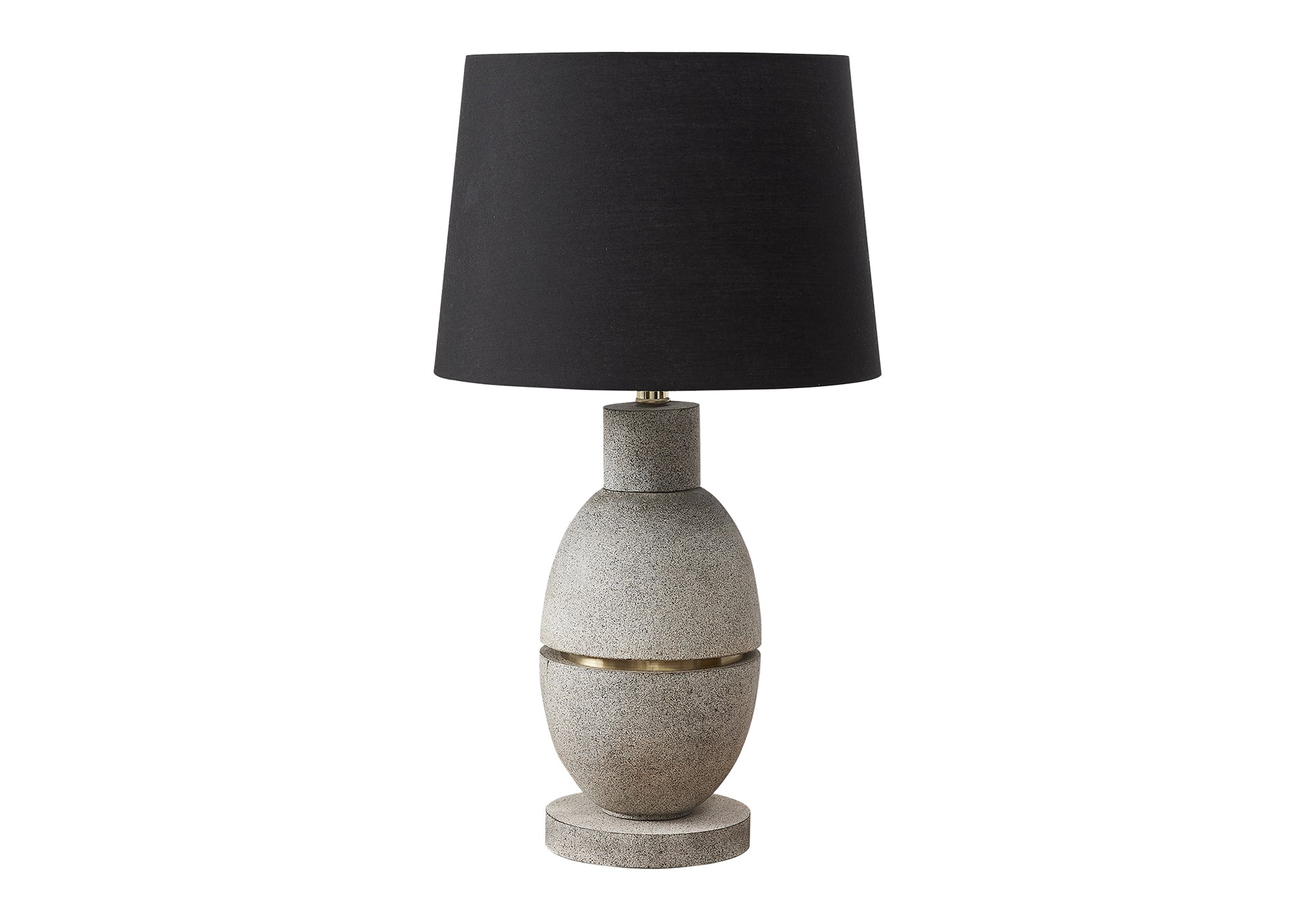25"H Beige Resin Table Lamp with Fabric Shade-Lighting-DECOROLALA