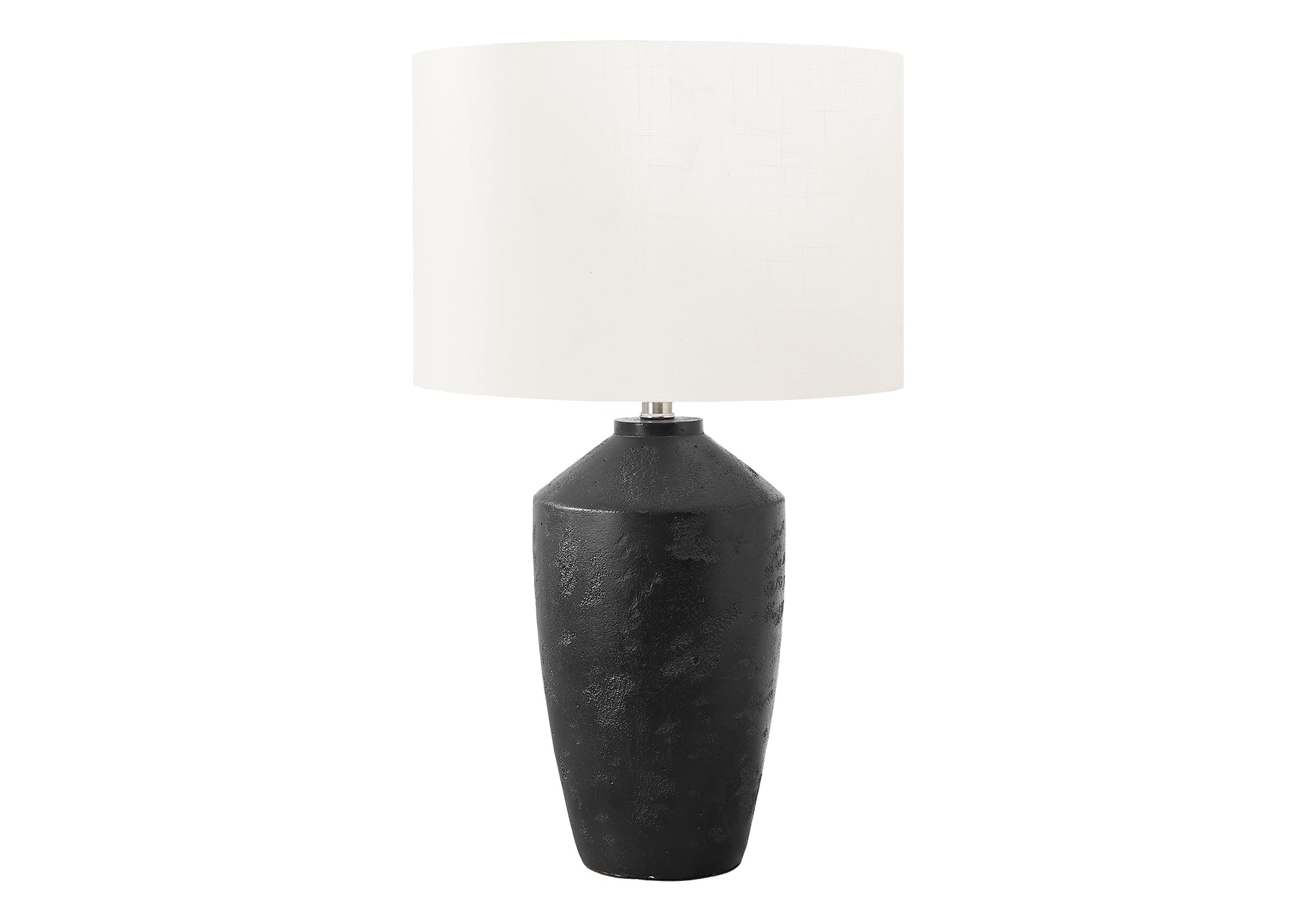 25"H Blue Concrete Table Lamp with Ivory Shade-Lighting-DECOROLALA