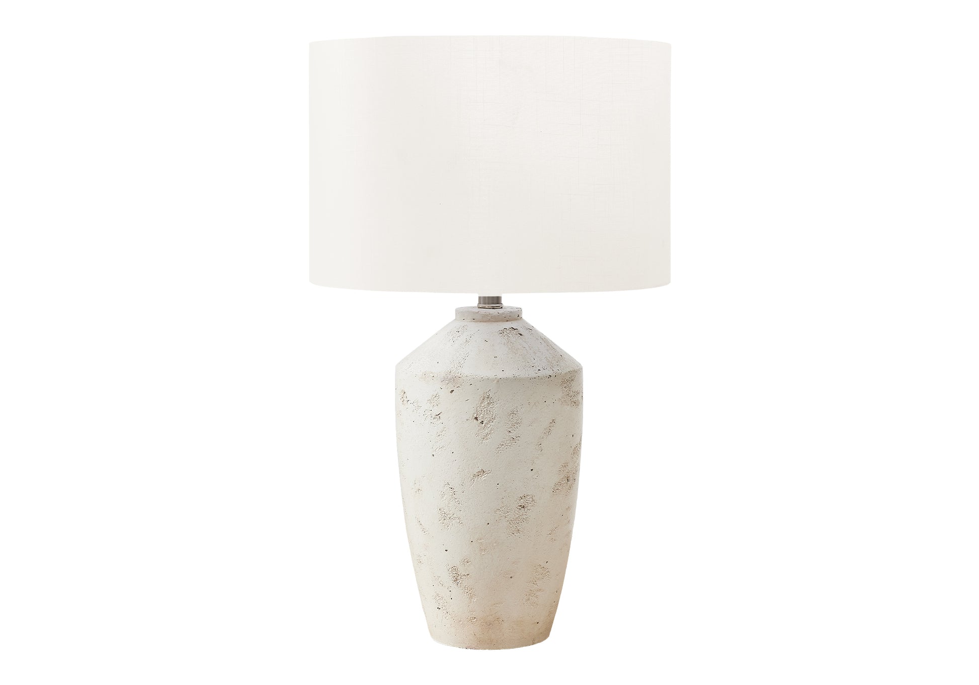 25"H Blue Concrete Table Lamp with Ivory Shade-Lighting-DECOROLALA